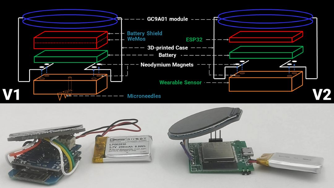BioWatch V1 and V2 exploded schemes