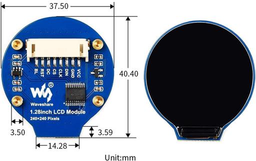 1.28-inch round LCD module